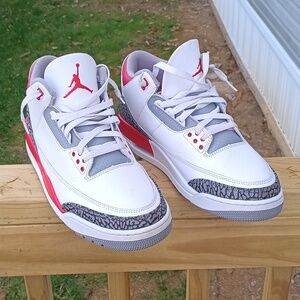 Nike Air Jordan Retro 3 White/cement/Gray Men's Sz. 12 EUC